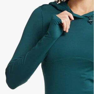 Alo Yoga Alosoft Hooded Runner Midnight Green